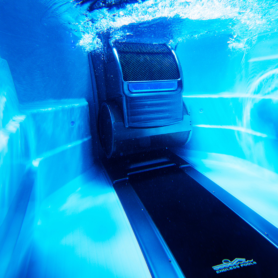Underwater Treadmill on Endless Pools Swim Spa