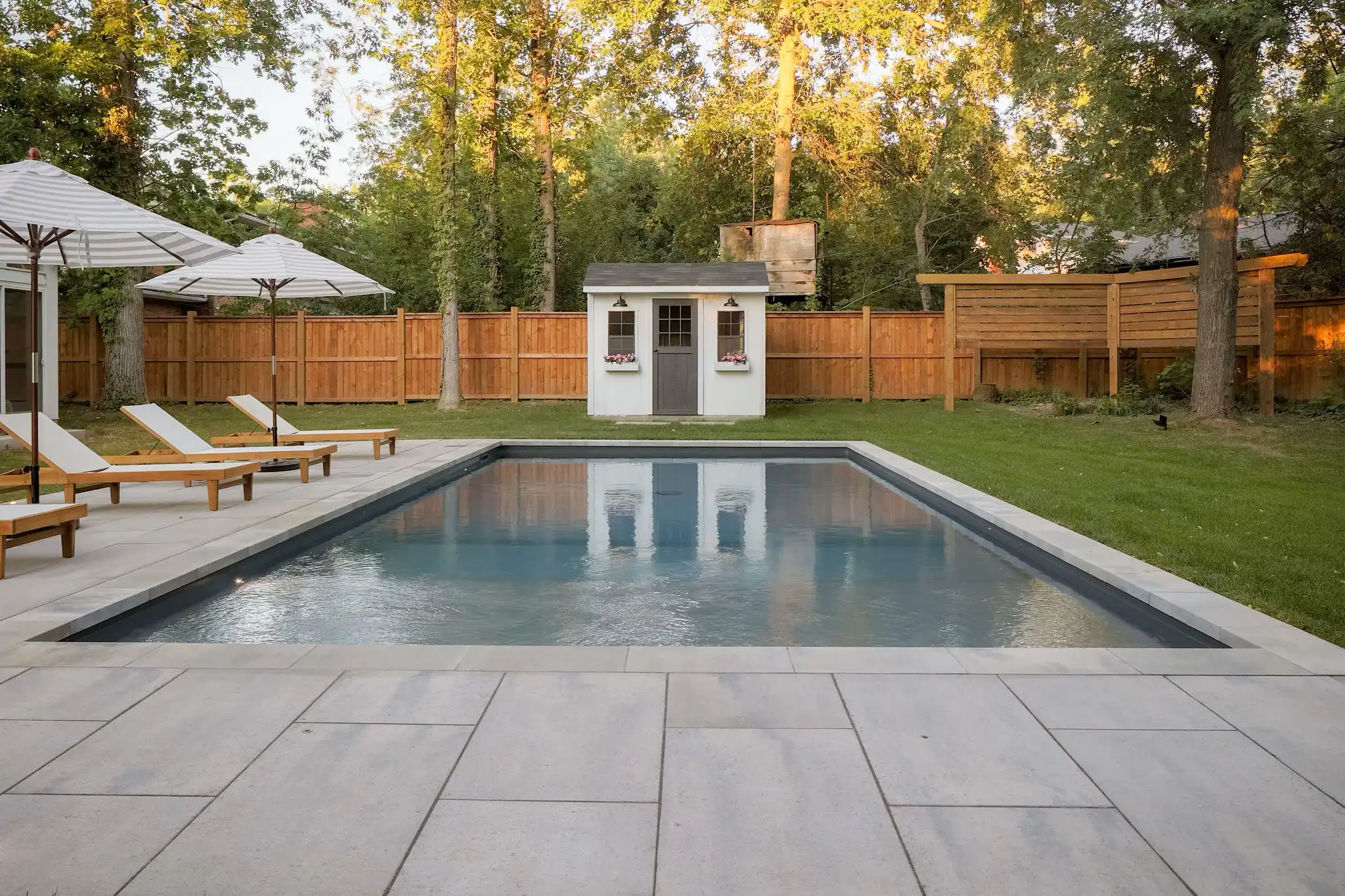 Inground Pool in small backyard