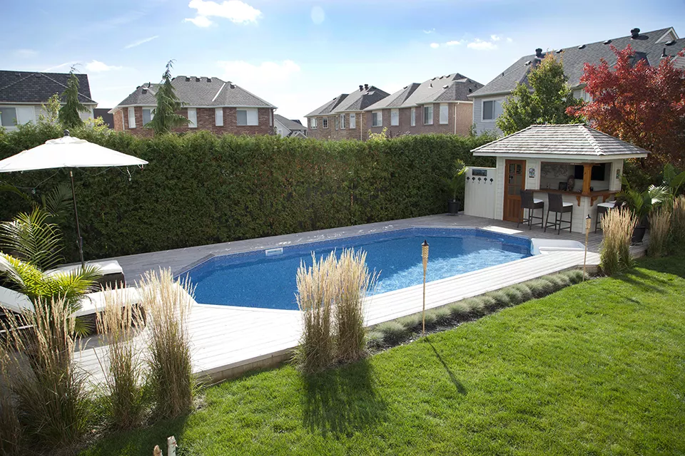 Inground Pool in small backyard
