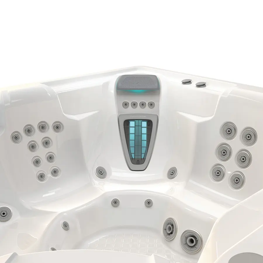 Up close image of Moto Massage jets on Highlife Hot Tub