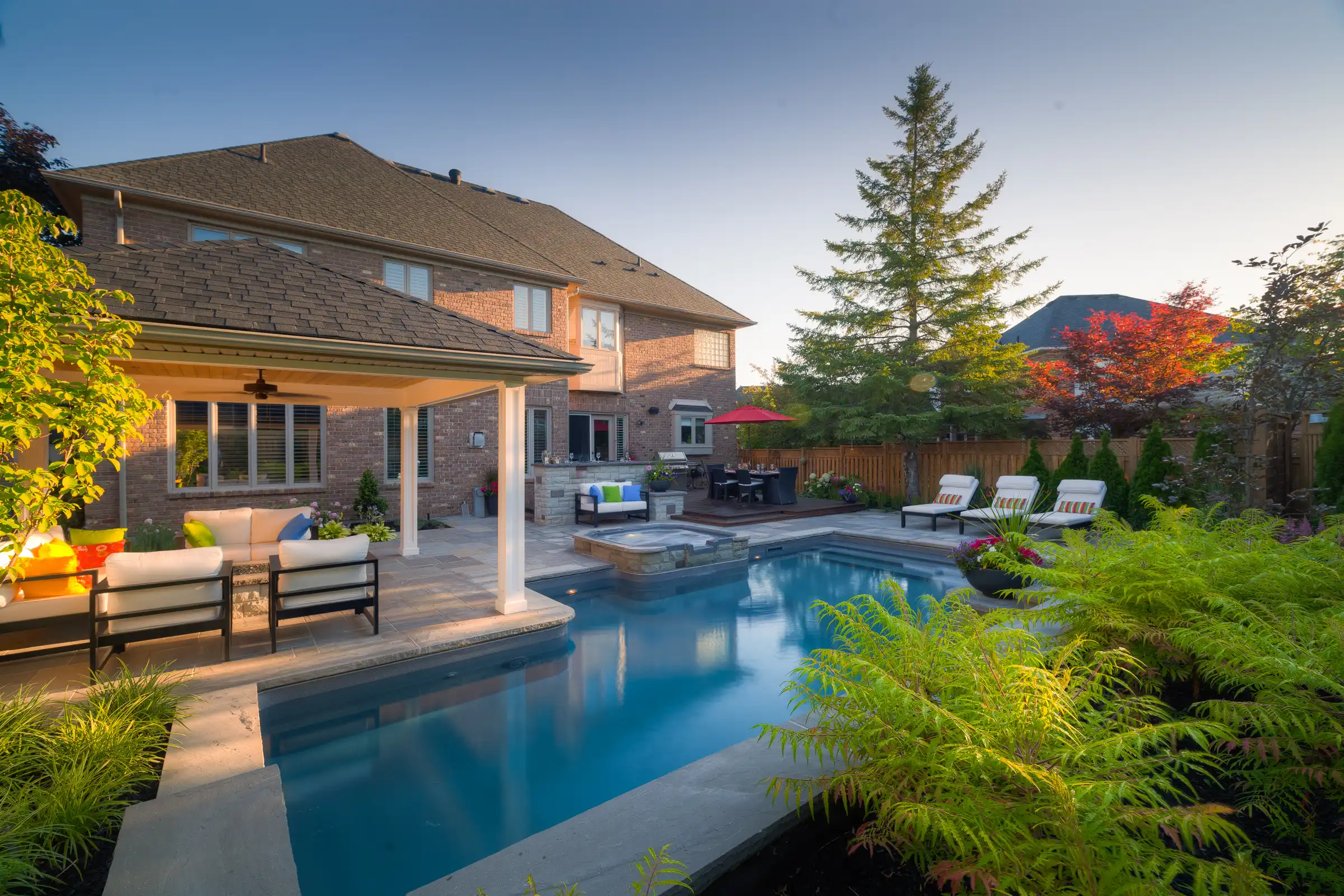 Water Features with an Inground pool