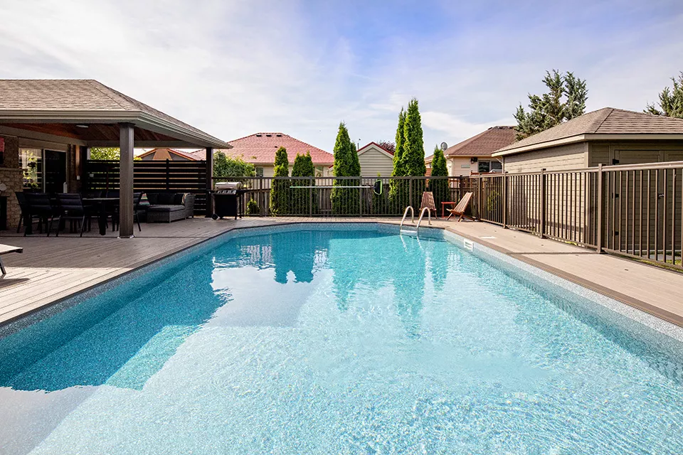 Pool at golden hour