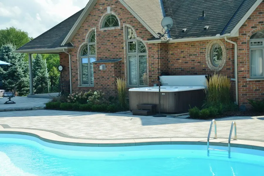 A clean, well-maintained hot tub ready for use