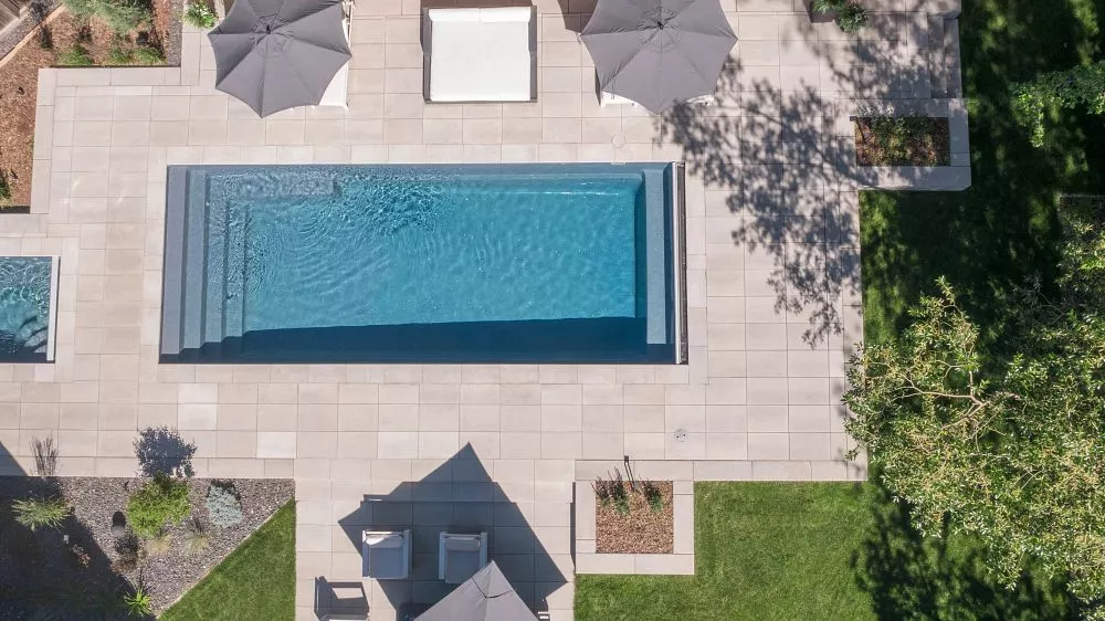 Landscaping with inground pools