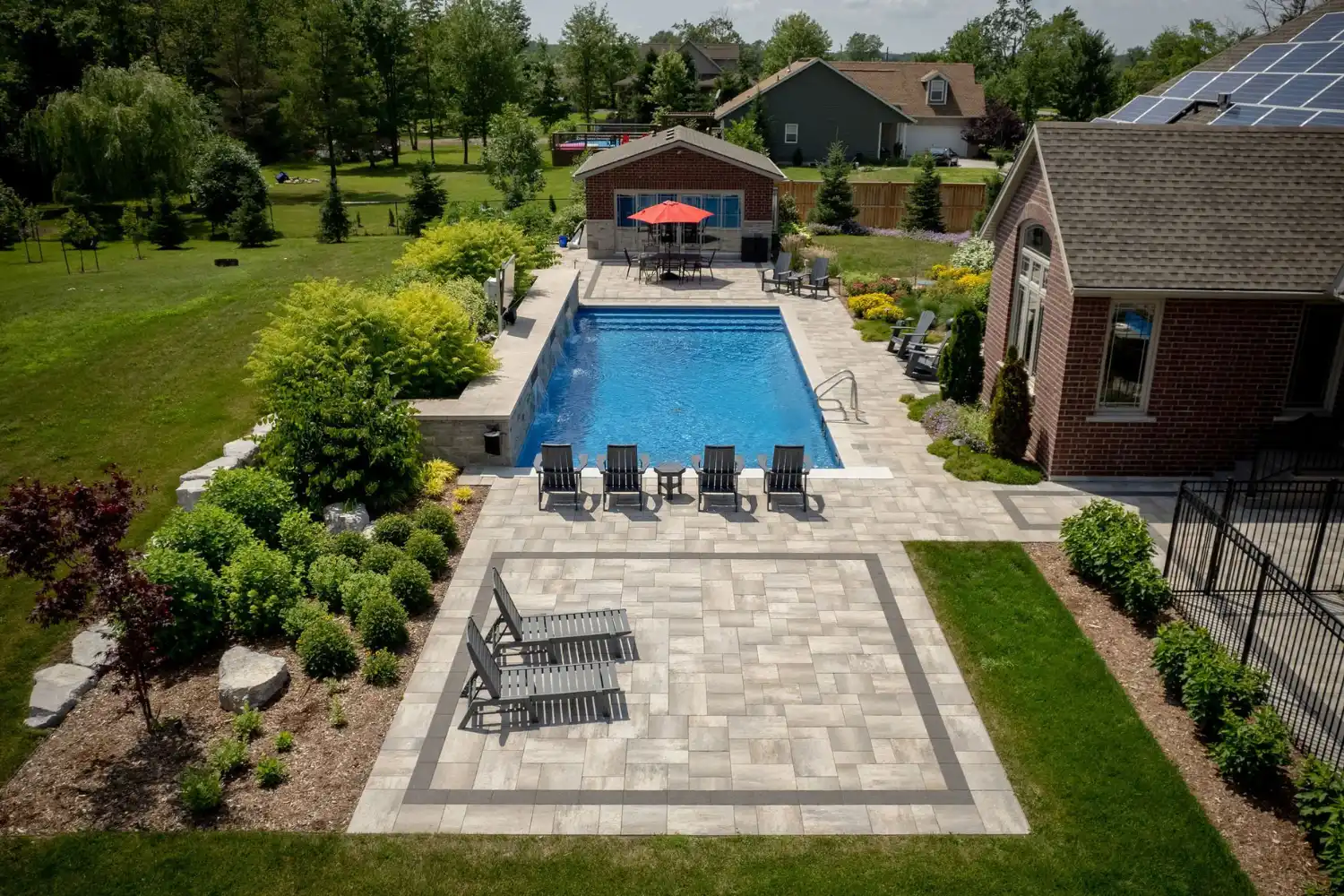 Inground Pool in small backyard