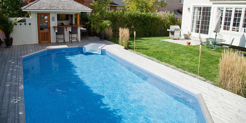 Pool at golden hour