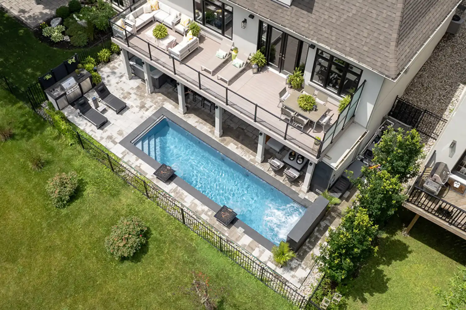 Inground Pool in small backyard