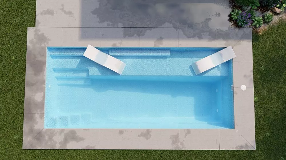 Pool at golden hour