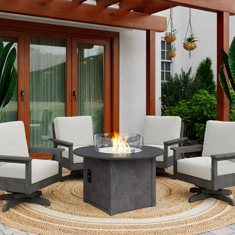 Wooden gazebo with decorative roof in a backyard