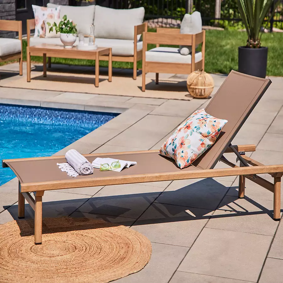 Chaise loungers for outdoor relaxation