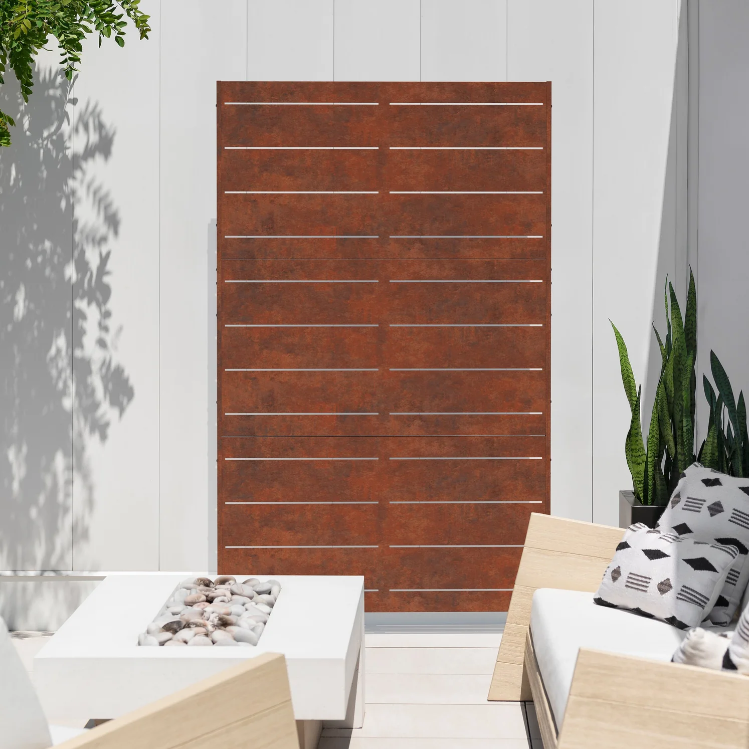 Veradek Corten Linear privacy screen