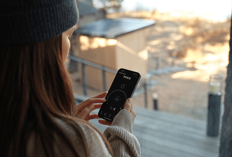 Using the Tylo app to control a sauna