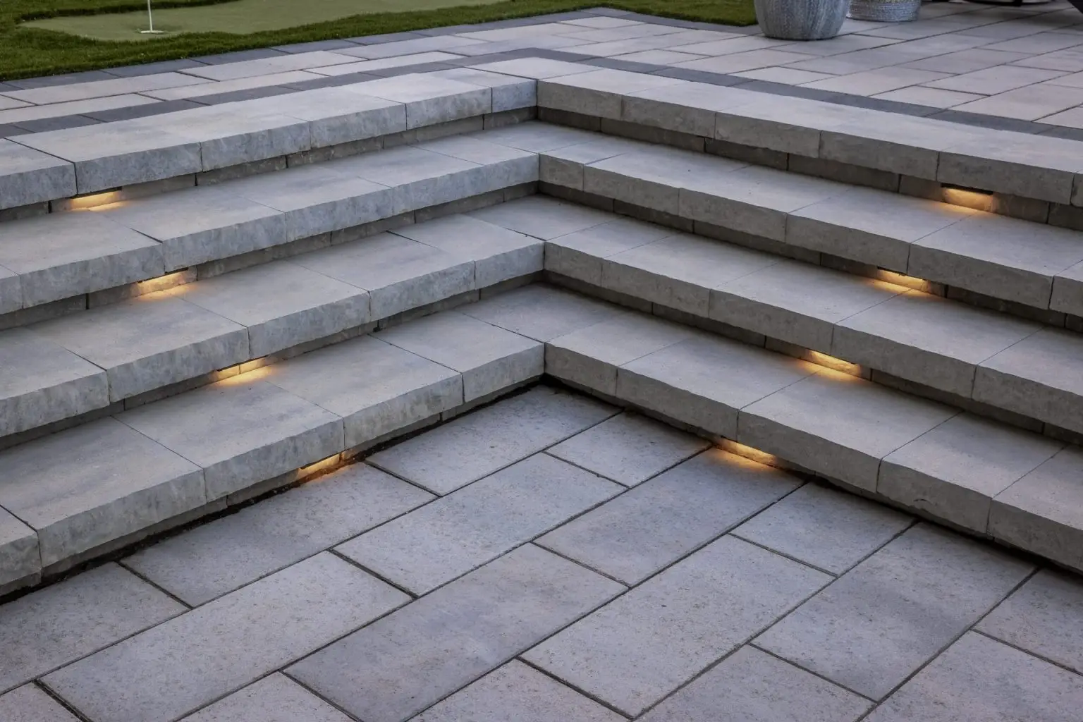 Permacon precast landscape steps